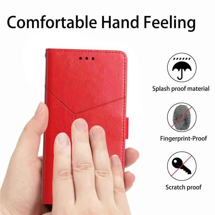 HT01 Y-shaped Pattern Flip Leather Phone Case