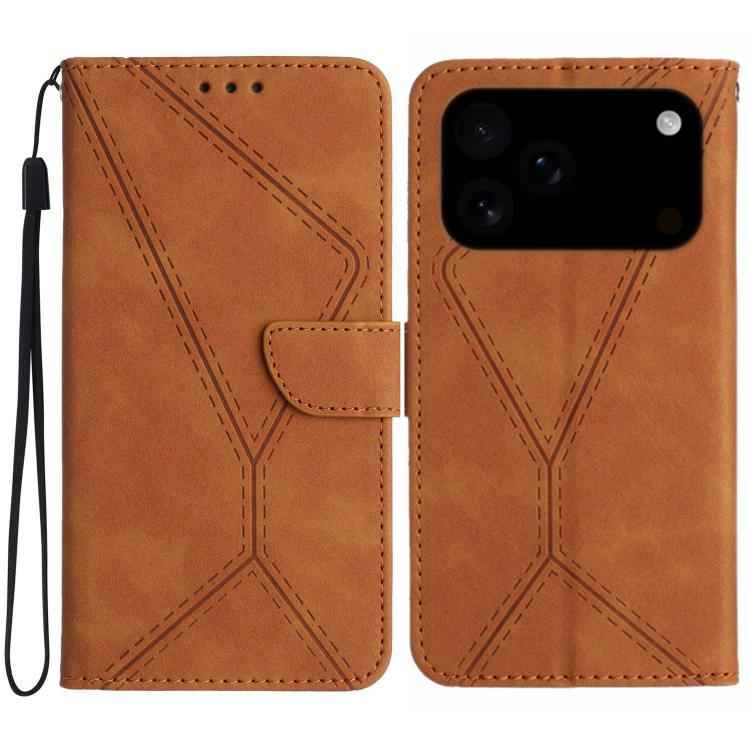 Stitching Embossed Leather Phone Case