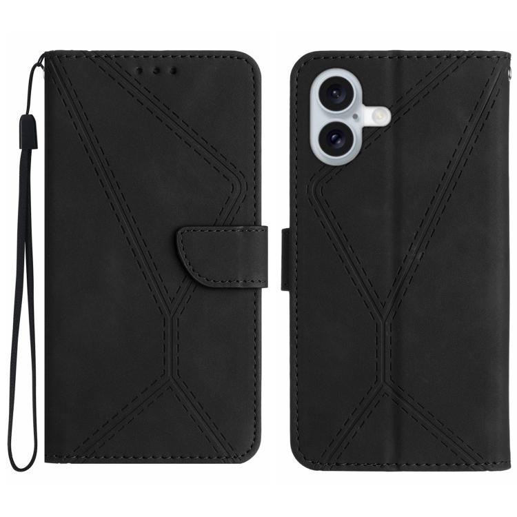 Stitching Embossed Leather Phone Case
