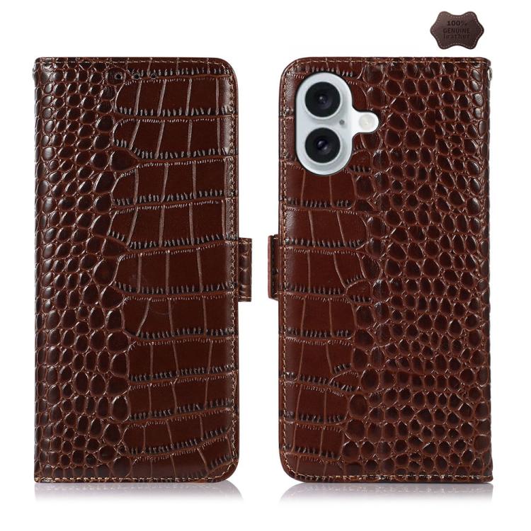Crocodile Top Layer Cowhide Leather Phone Case