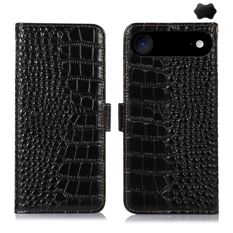 Crocodile Top Layer Cowhide Leather Phone Case
