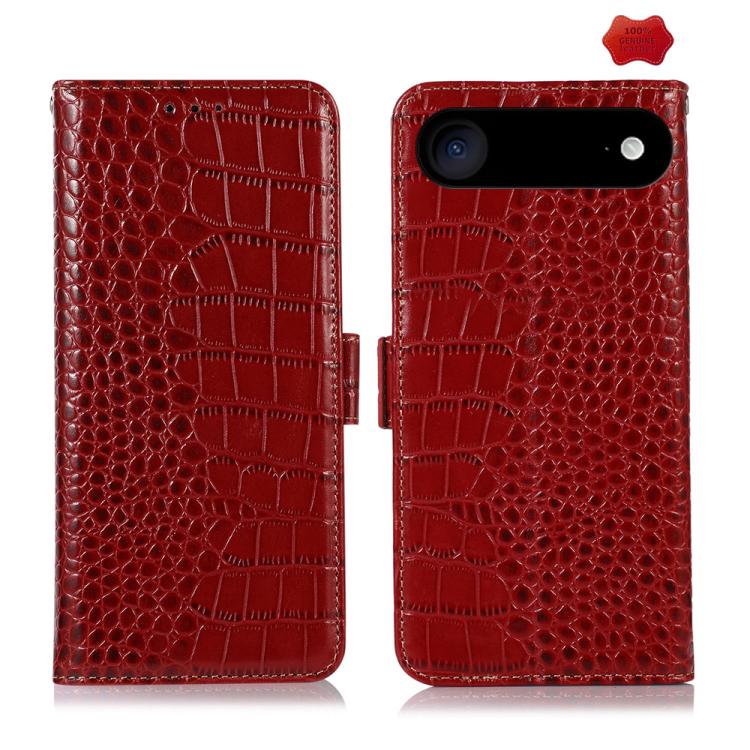 Crocodile Top Layer Cowhide Leather Phone Case