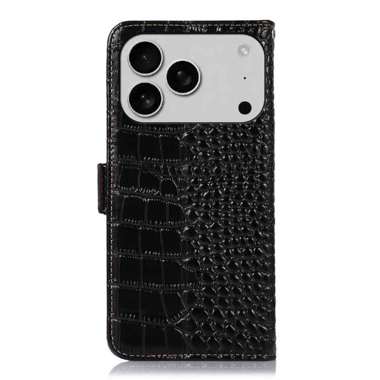 Crocodile Top Layer Cowhide Leather Phone Case