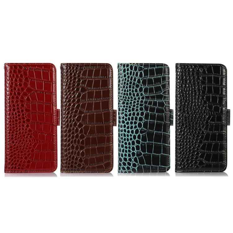 Crocodile Top Layer Cowhide Leather Phone Case