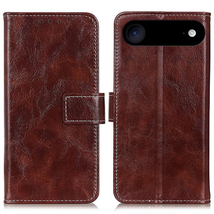 Retro Crazy Horse Texture Horizontal Flip Leather Phone Case