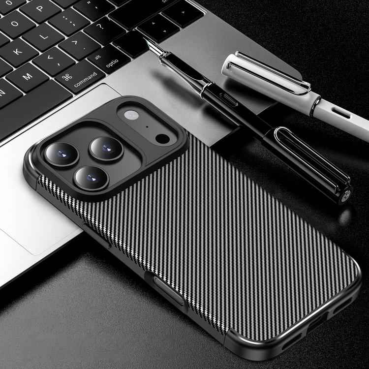 Carbon Fiber Texture Shockproof TPU Phone Case