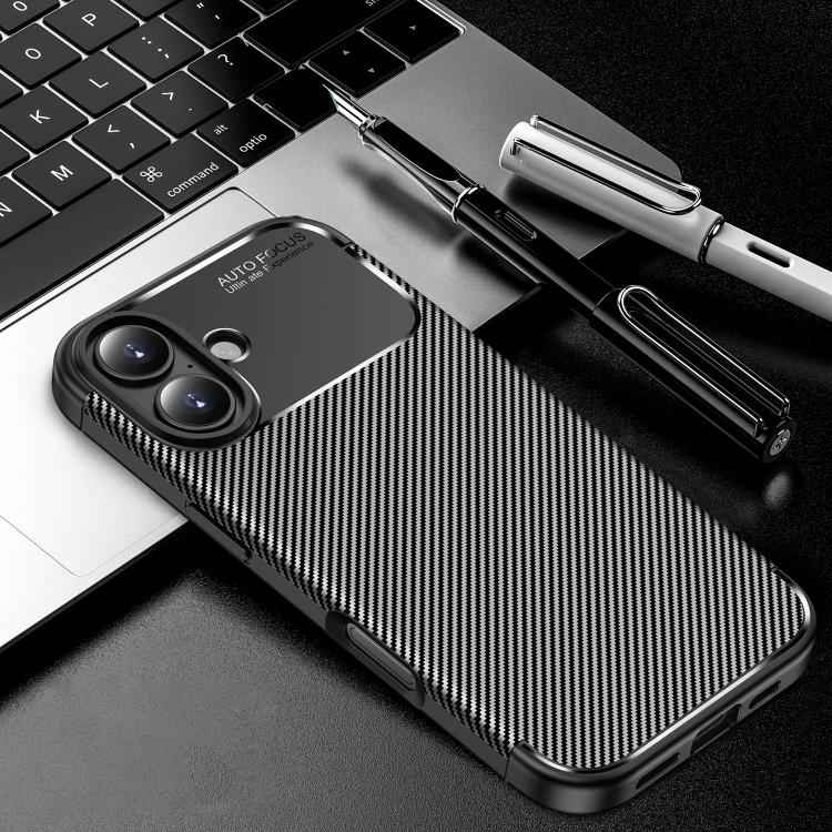 Carbon Fiber Texture Shockproof TPU Phone Case