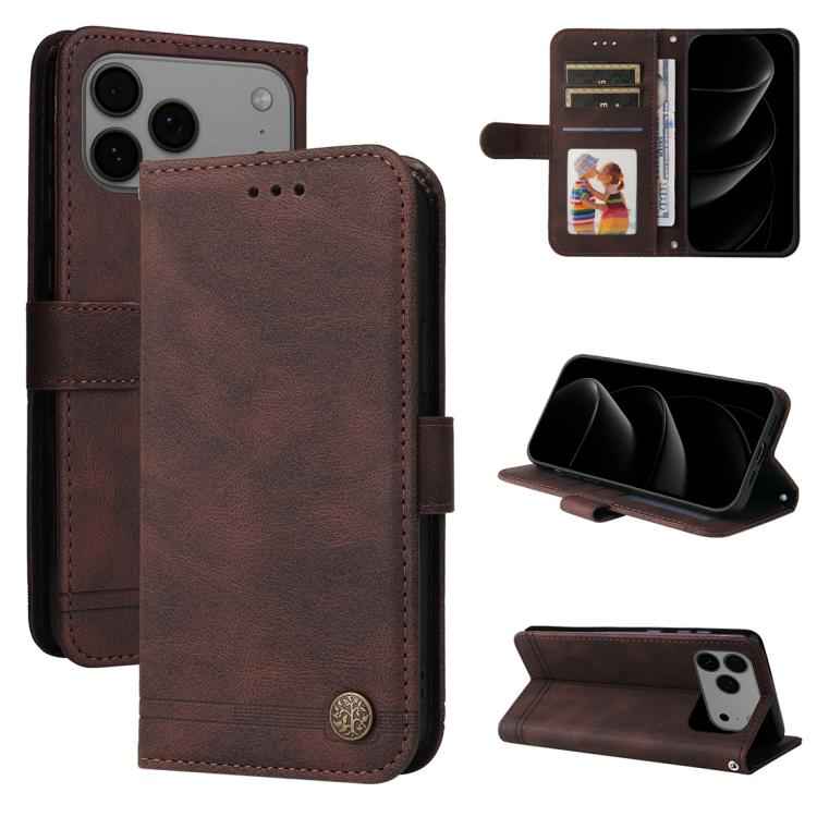 Skin Feel Life Tree Leather Phone Case