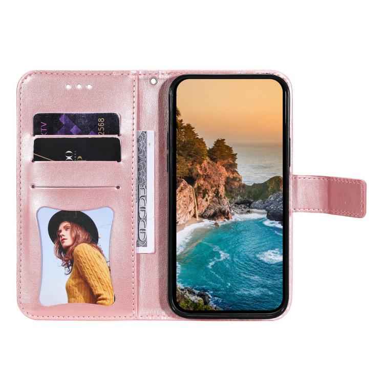 Seven-petal Flowers Embossing Leather Phone Case