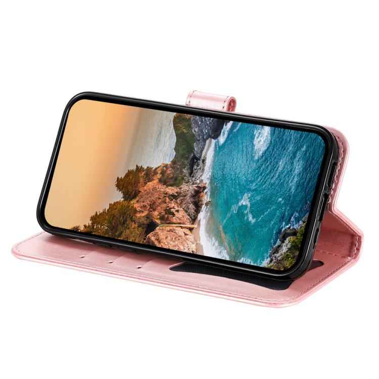 Seven-petal Flowers Embossing Leather Phone Case