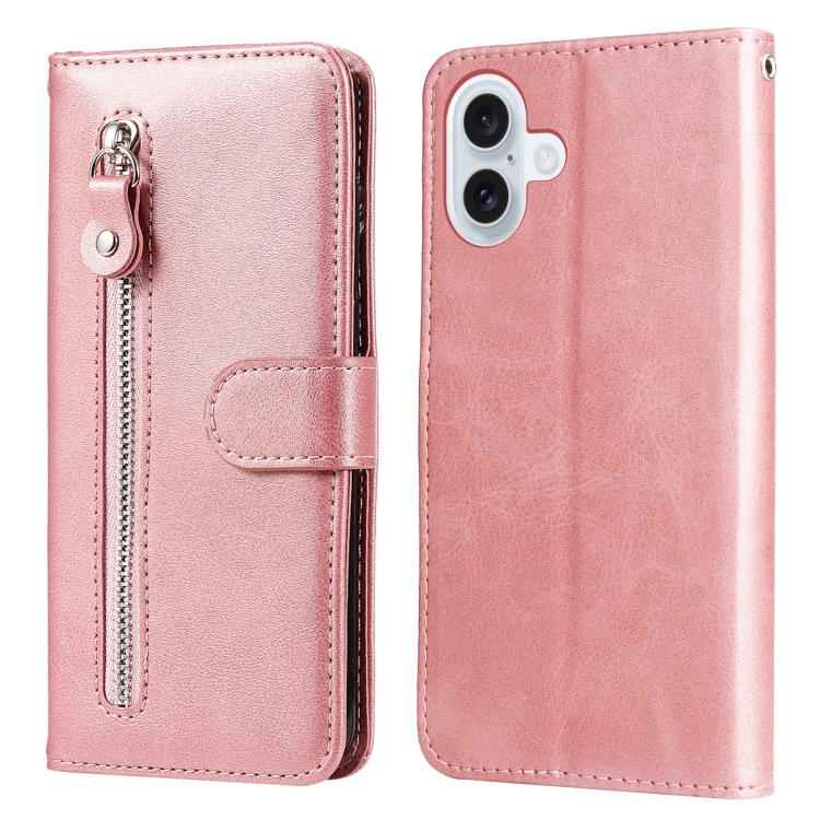Fashion Calf Texture Zipper Leather Phone Case
