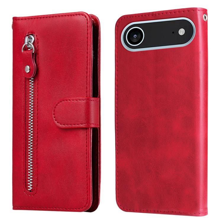 Fashion Calf Texture Zipper Leather Phone Case