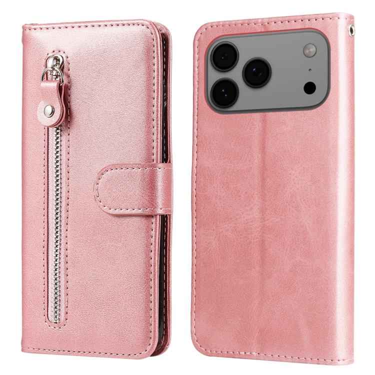 Fashion Calf Texture Zipper Leather Phone Case