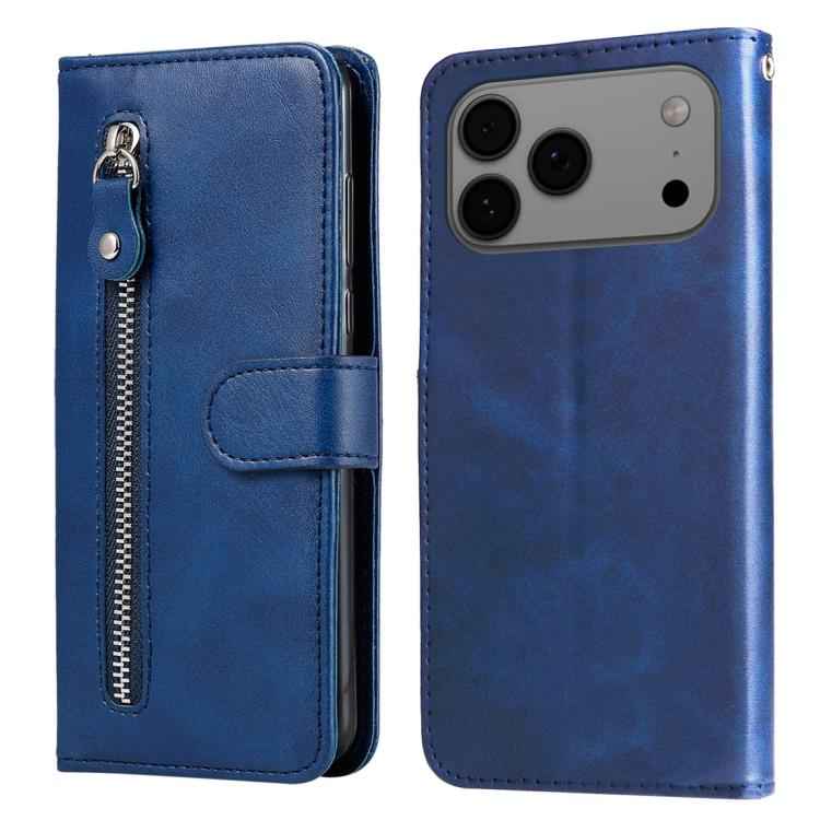 Fashion Calf Texture Zipper Leather Phone Case