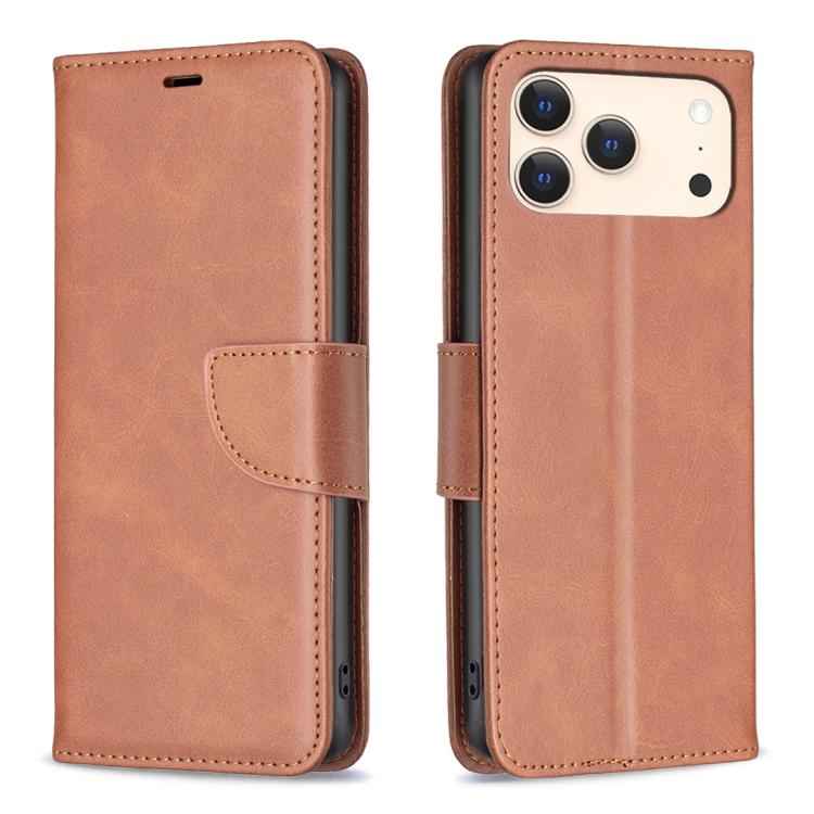Lambskin Texture Pure Color Flip Leather Phone Case