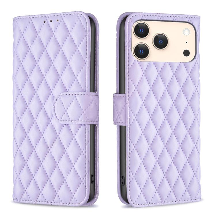 Diamond Lattice Wallet Flip Leather Phone Case