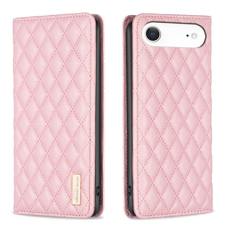 Diamond Lattice Magnetic Leather Flip Phone Case