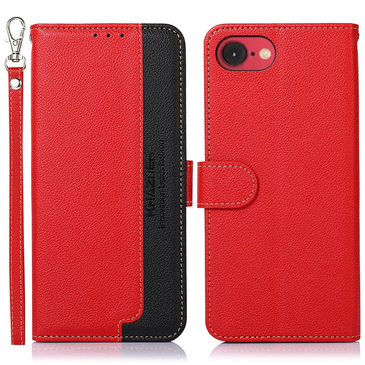 KHAZNEH Litchi Texture Leather RFID Phone Case
