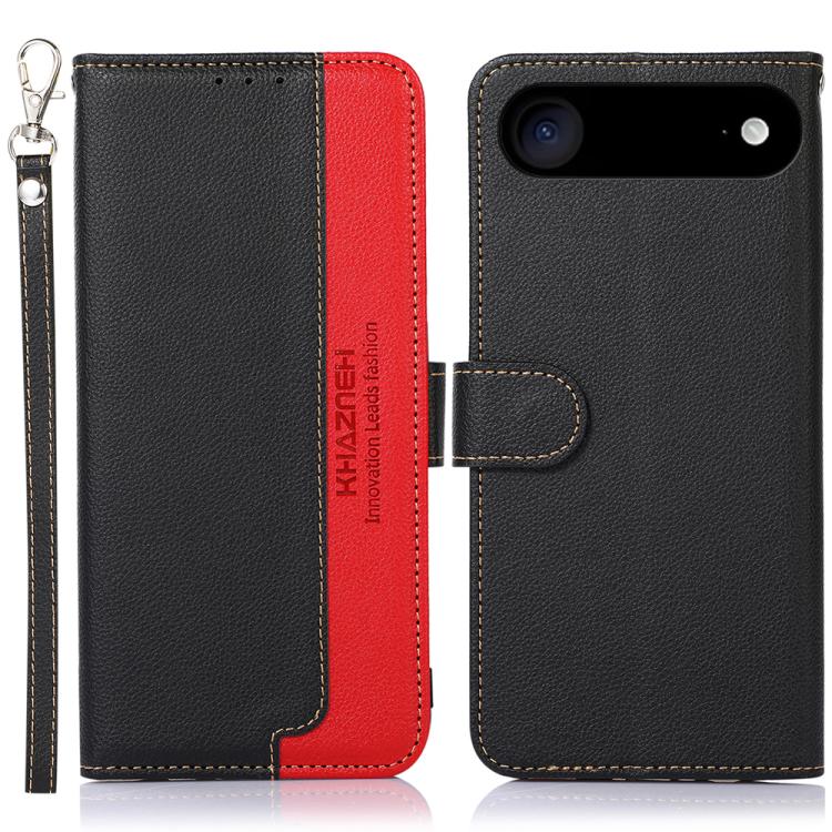 KHAZNEH Litchi Texture Leather RFID Phone Case