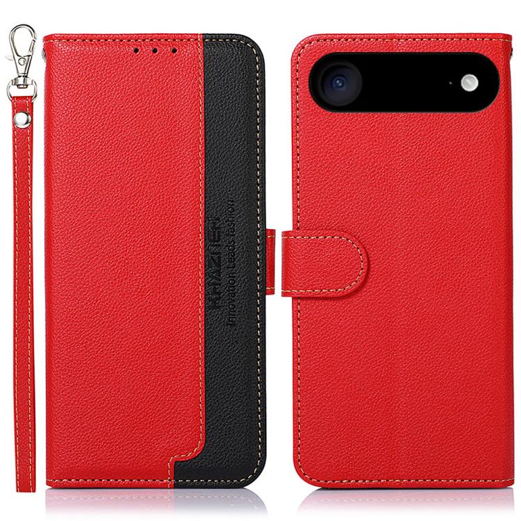 KHAZNEH Litchi Texture Leather RFID Phone Case
