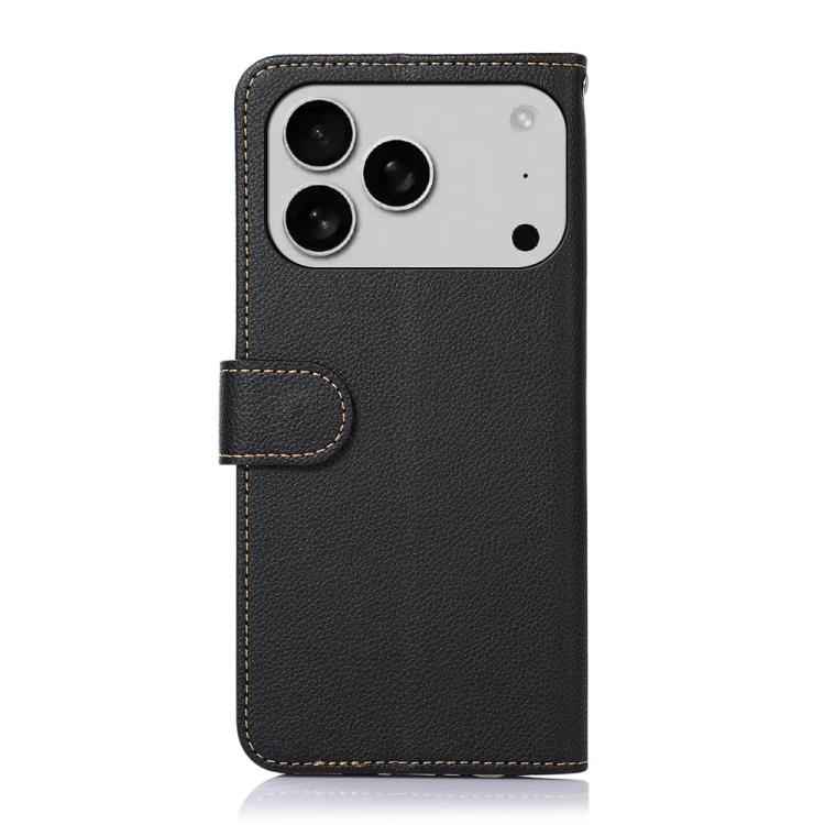 KHAZNEH Litchi Texture Leather RFID Phone Case