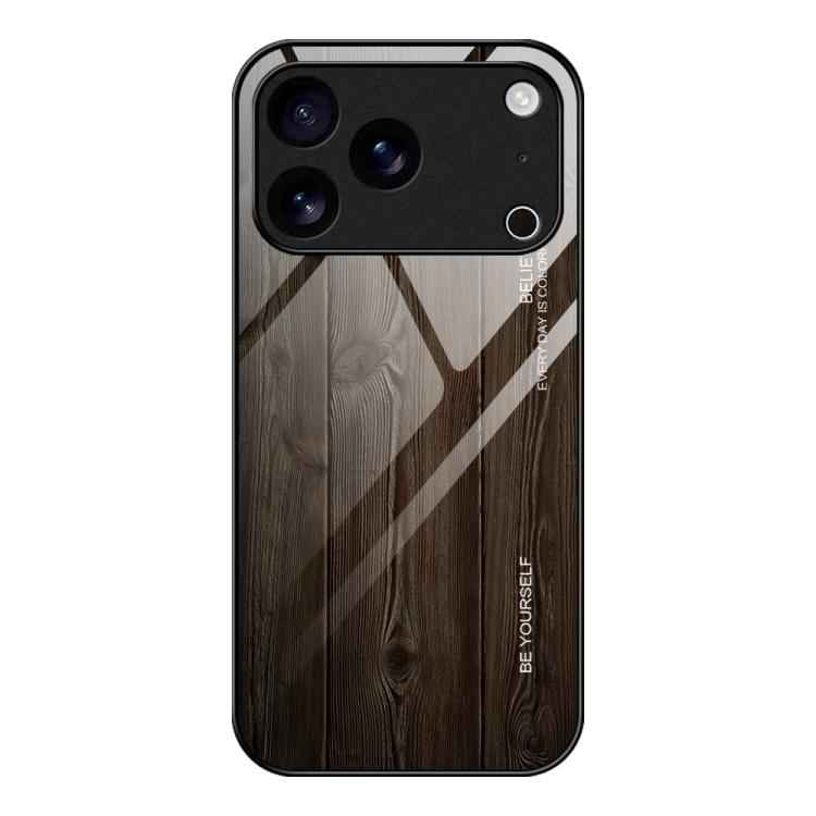 Wood Grain Glass Phone Case