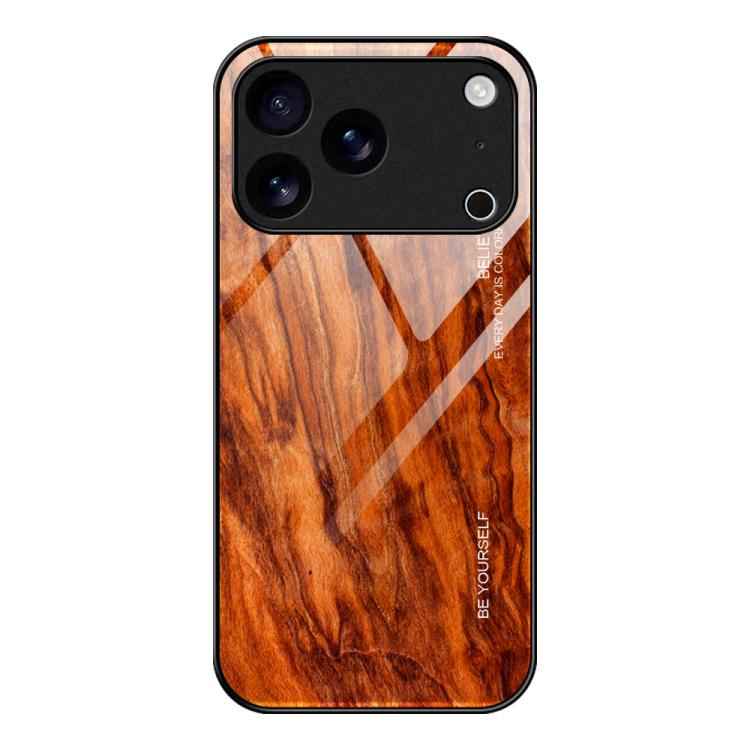 Wood Grain Glass Phone Case