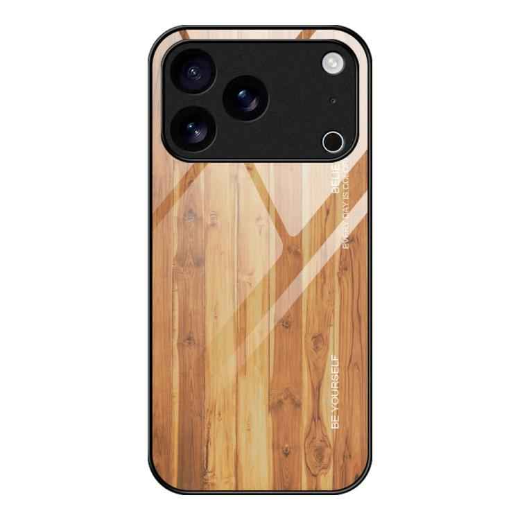 Wood Grain Glass Phone Case