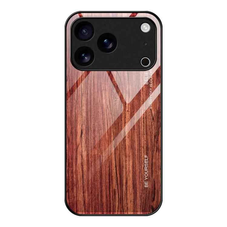 Wood Grain Glass Phone Case