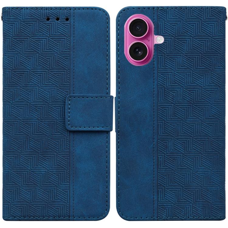 Geometric Embossed Leather Phone Case