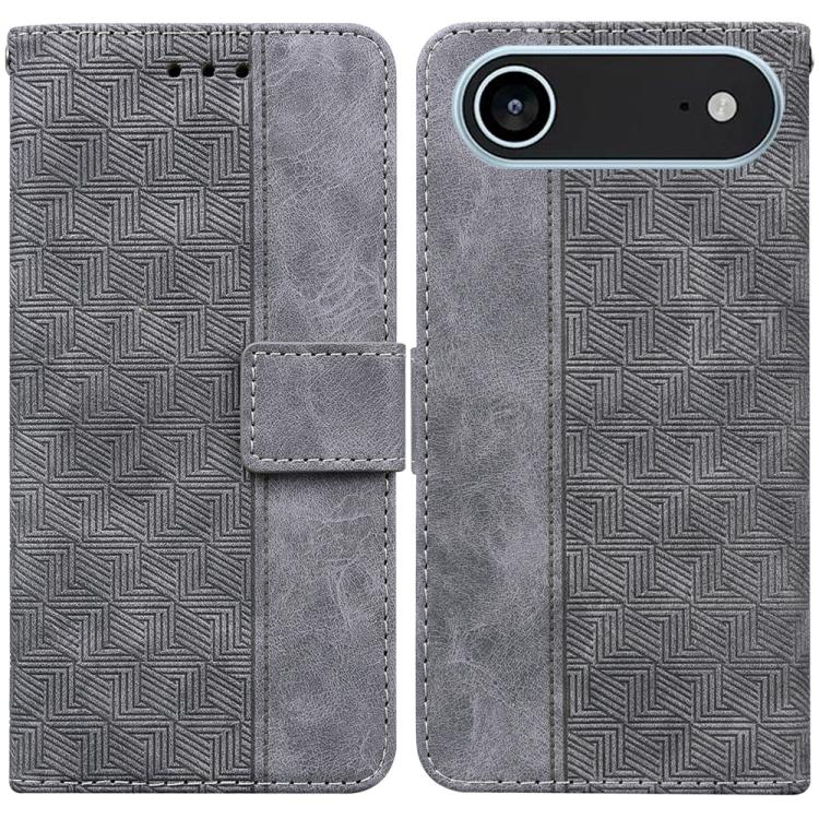 Geometric Embossed Leather Phone Case