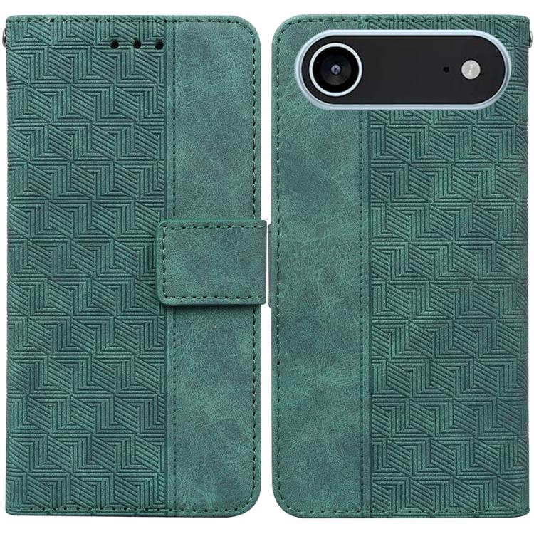 Geometric Embossed Leather Phone Case