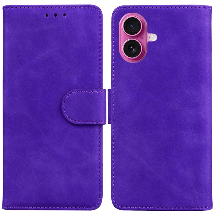 Skin Feel Pure Color Flip Leather Phone Case