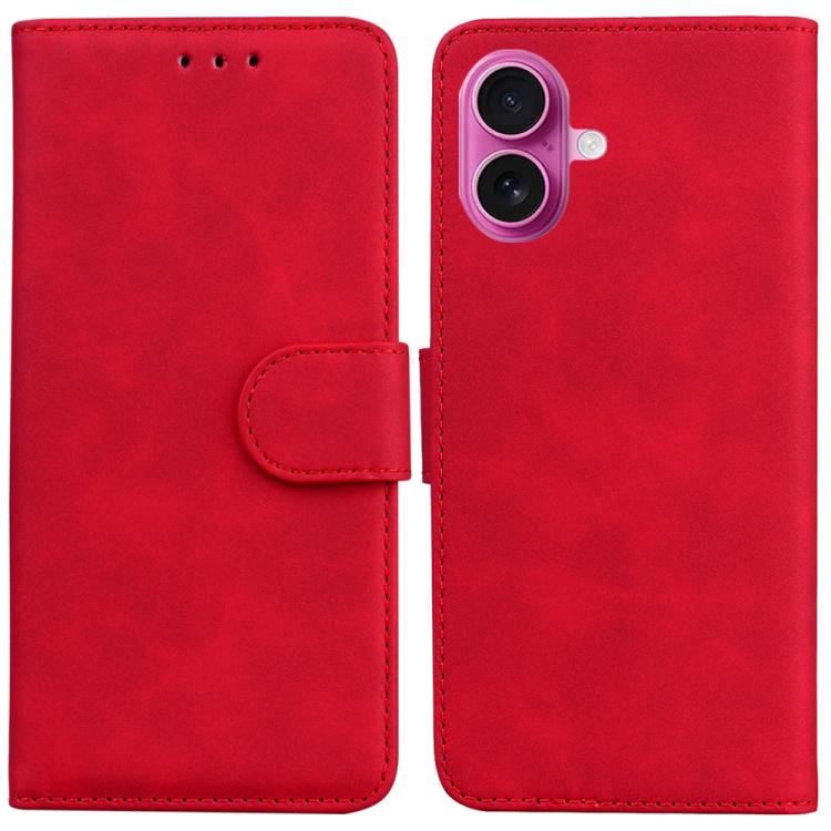 Skin Feel Pure Color Flip Leather Phone Case