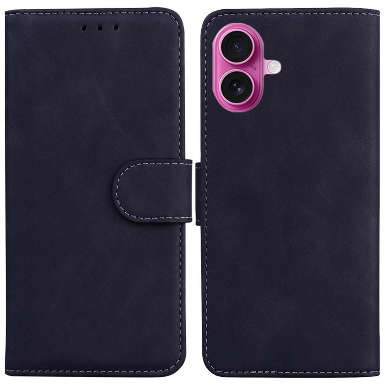 Skin Feel Pure Color Flip Leather Phone Case