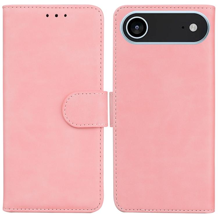 Skin Feel Pure Color Flip Leather Phone Case