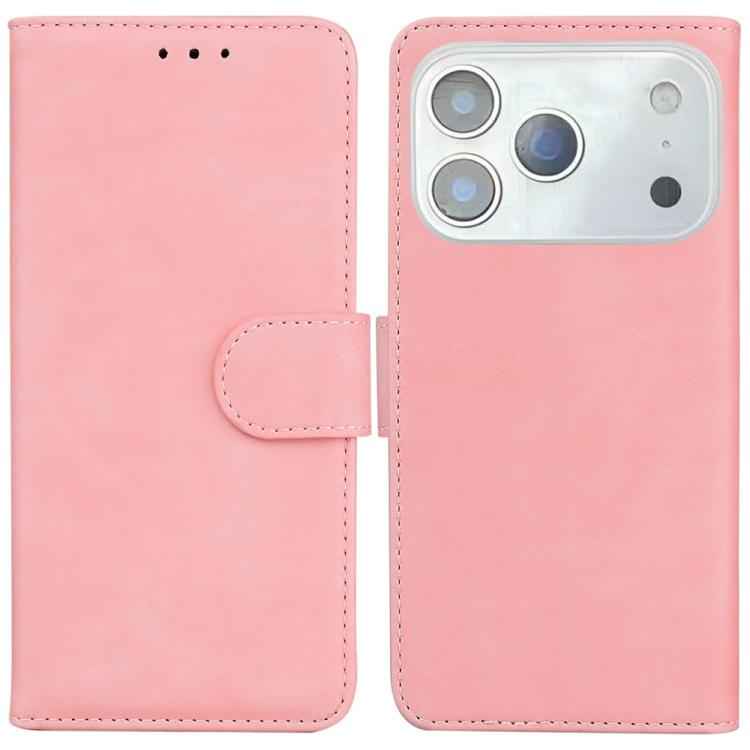 Skin Feel Pure Color Flip Leather Phone Case