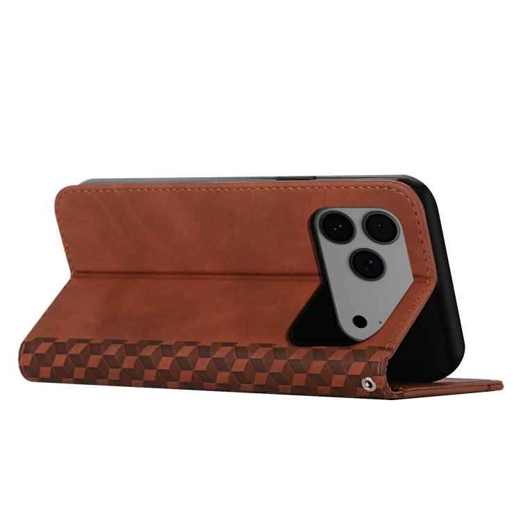 Diamond Splicing Skin Feel Magnetic Leather Phone Case