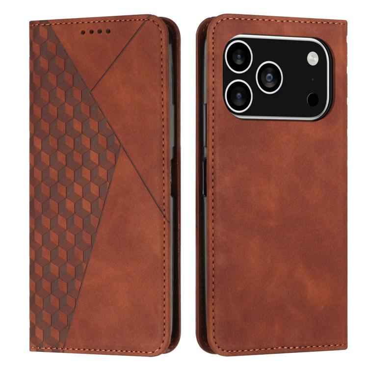 Diamond Splicing Skin Feel Magnetic Leather Phone Case