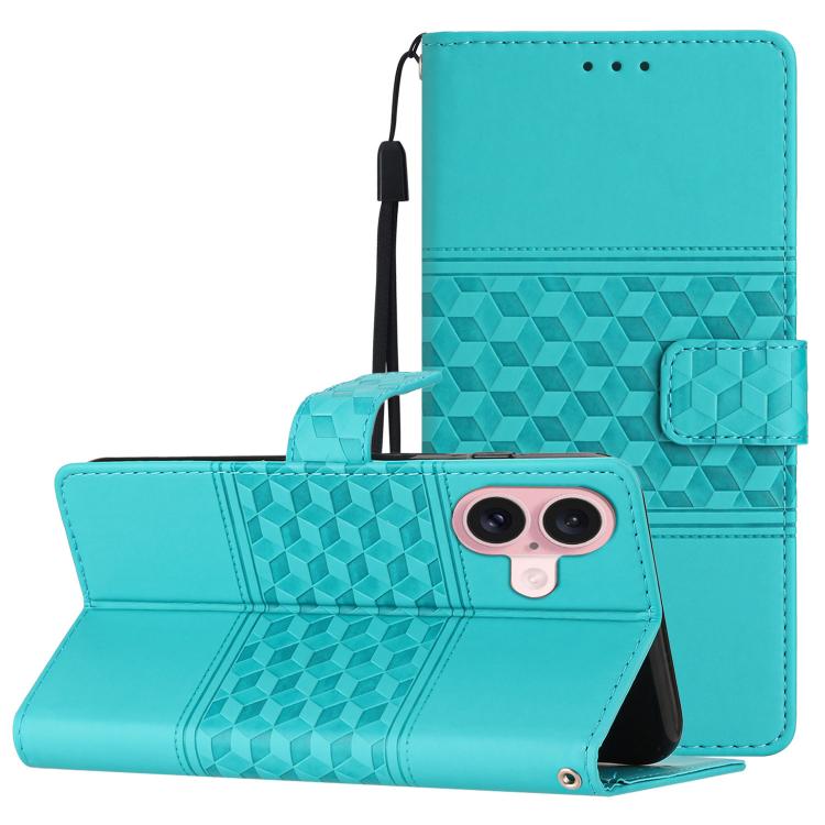 Diamond Embossed Skin Feel Leather Phone Case