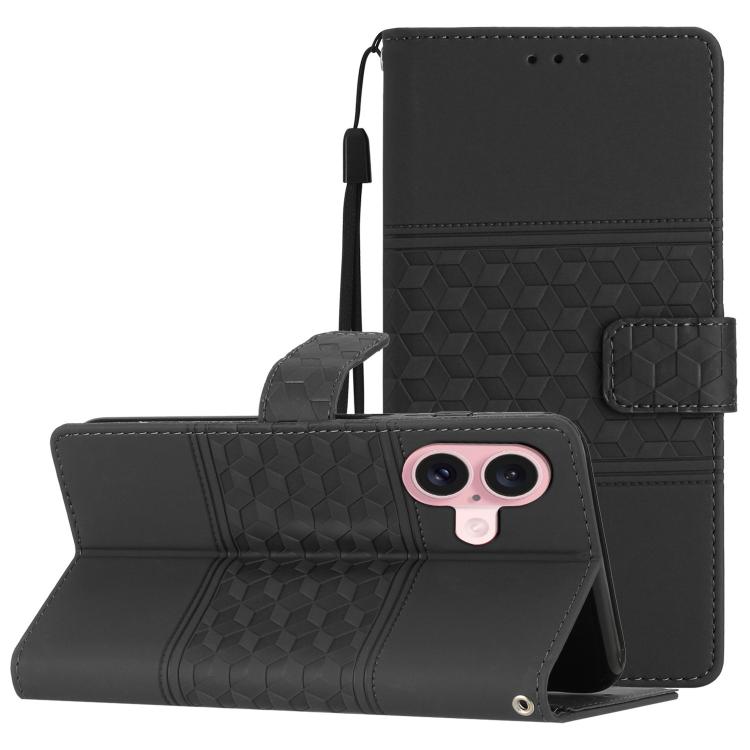 Diamond Embossed Skin Feel Leather Phone Case