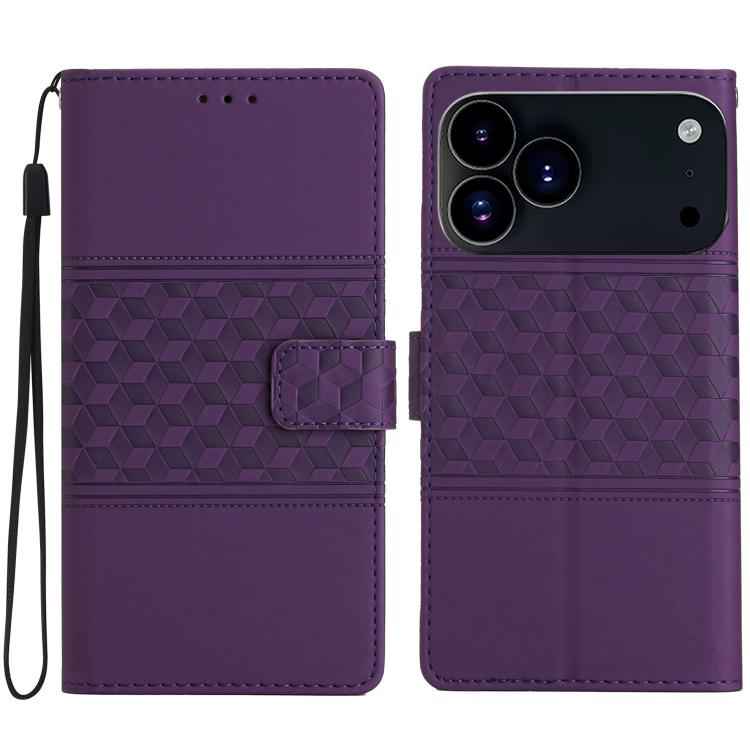 Diamond Embossed Skin Feel Leather Phone Case