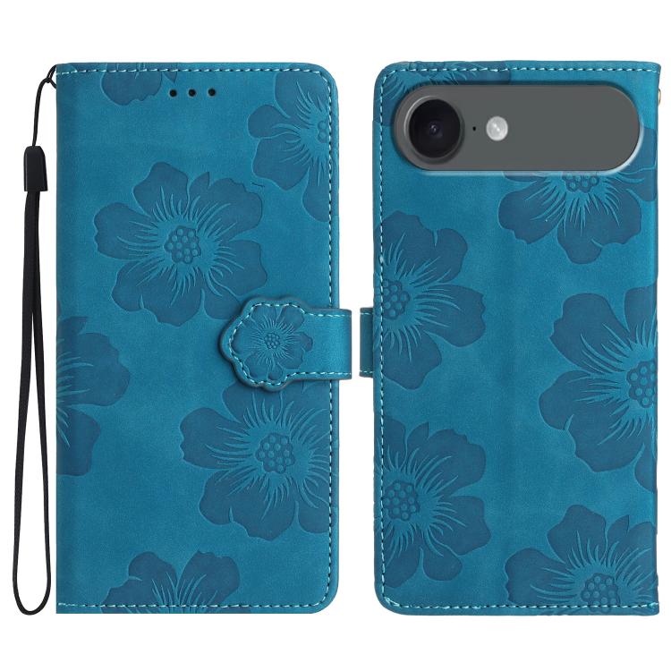 Flower Embossing Pattern Leather Phone Case