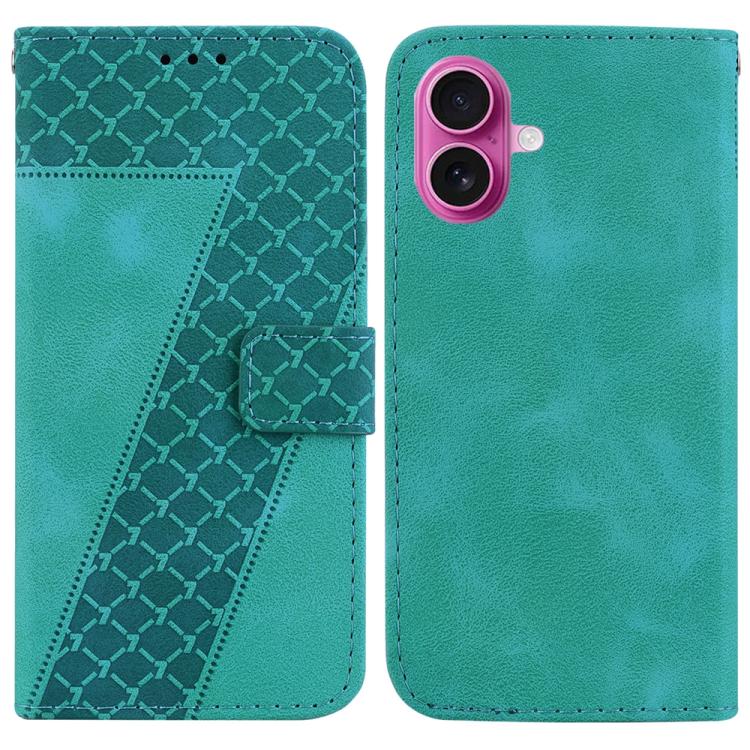 Seven-shaped Embossed Leather Phone Case