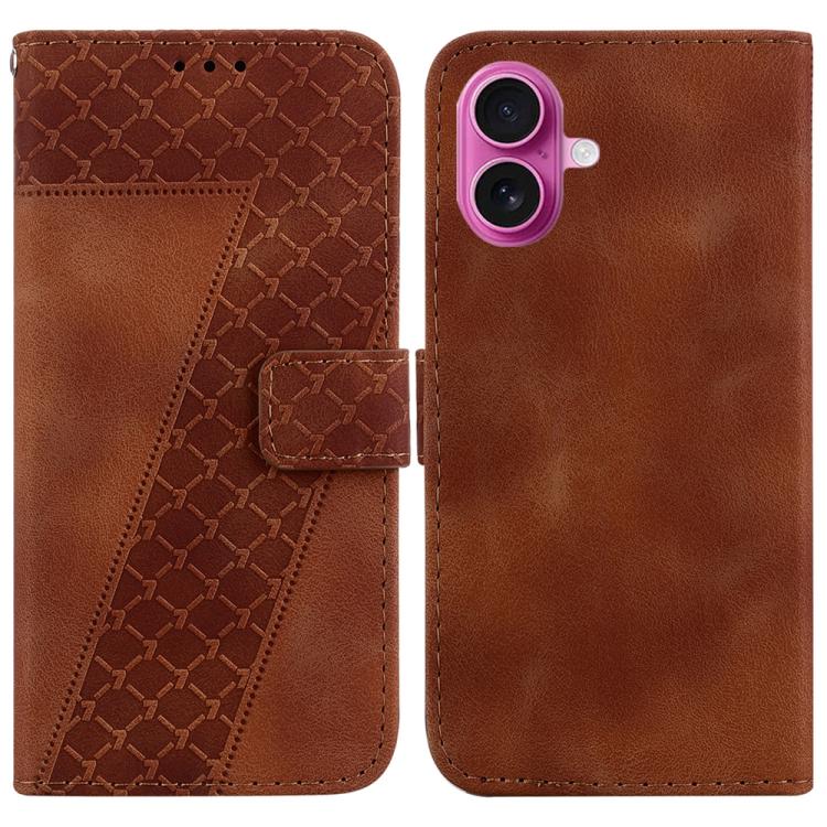 Seven-shaped Embossed Leather Phone Case