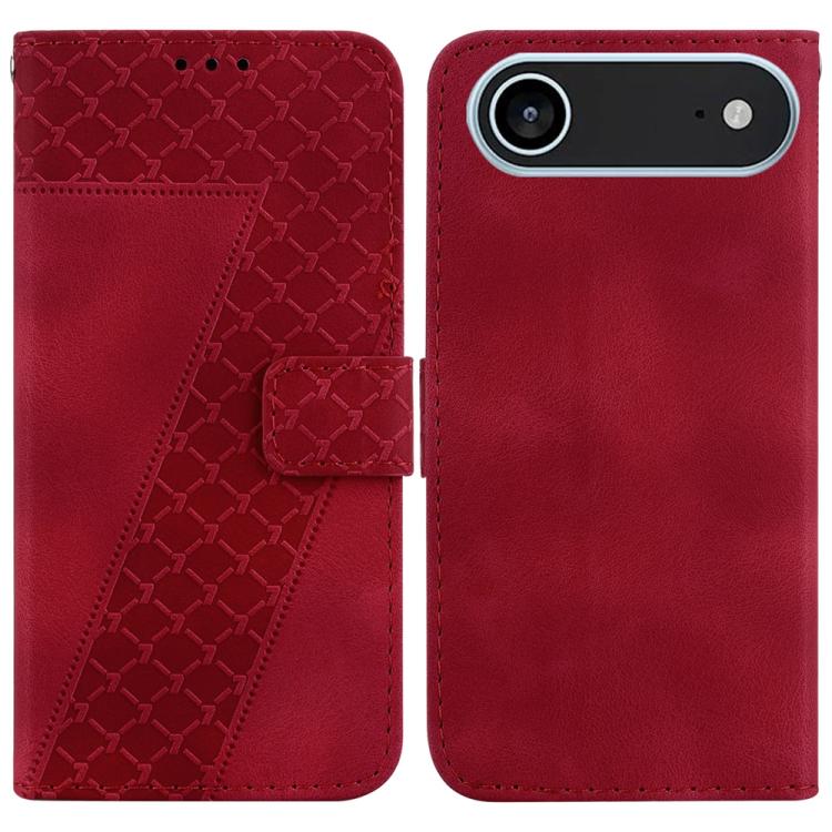 Seven-shaped Embossed Leather Phone Case