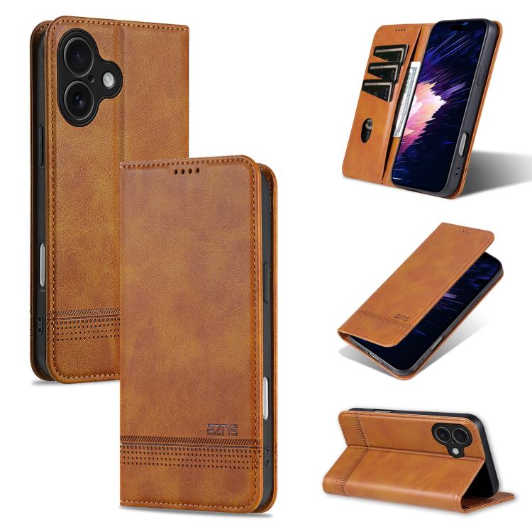 AZNS Magnetic Calf Texture Flip Leather Phone Case