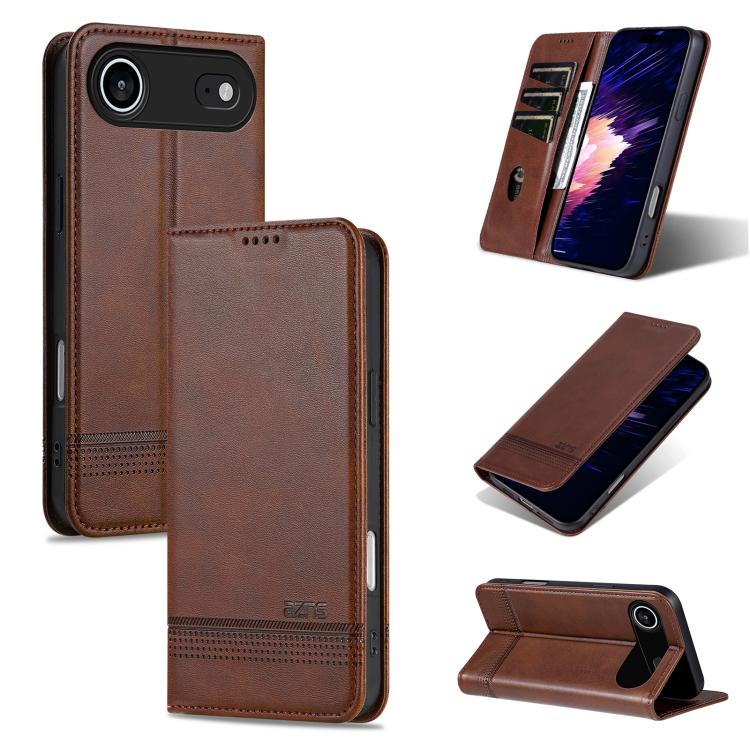 AZNS Magnetic Calf Texture Flip Leather Phone Case