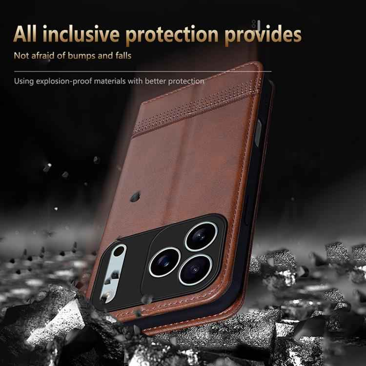 AZNS Magnetic Calf Texture Flip Leather Phone Case