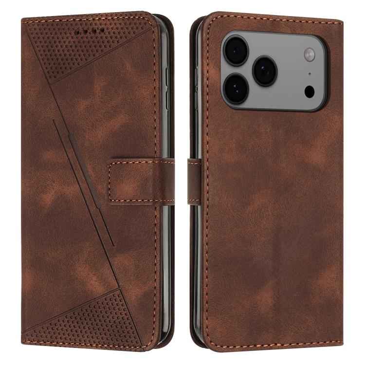 Dream Triangle Leather Phone Case with Lanyard